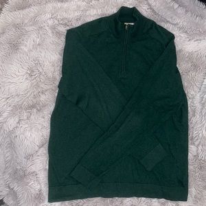 Men's Cotton/Cashmere Sweater, Quarter-Zip